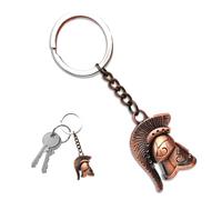 Leddy Living Llavero de bolsillo con diseño de Elmo Spartano, casco antiguo griego, con anillo para llaves, accesorio para hombre y mujer, idea de regalo, Casco Esparta, Talla única
