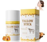 Ledeak Beef Tallow Honey Balm, Orgánico Natural Crema de Sebo de Res, Hidratación Profunda para Rostro y Cuerpo, Suaviza Las Líneas De Expresión, Beef Tallow Balm Stick para Damas Chicas(30g)