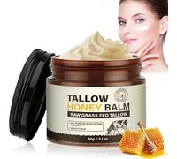 Ledeak Crema de Sebo de Res, 60g Hidratante Beef Tallow Honey Balm, Natural Crema De Sebo y Miel, Anti Arrugas Beef Tallow Honey Skincare Face Cream para el Cuidado Facial, Hidratación Corporal