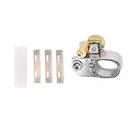 Leder Handschneider Gürtelschneider Professionelles Präzisionswerkzeug Mit 3 Klingen Für Lederhandwerk DIY Basteln Material Chromstahl Messing Farbe Silber Christmas Gifts