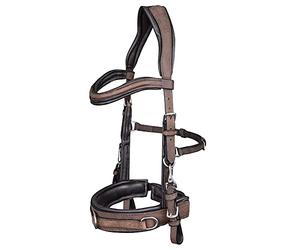 Leder-Kappzaum anatomic brown Pony