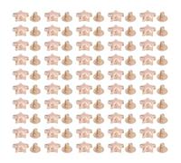 Leder Nieten Schrauben Set 50 Stück Zinklegierung Sterne Nieten 10mm PH Schrauben 4.5mm für Lederarbeiten Gürtel Taschen Schuhe (Oro)