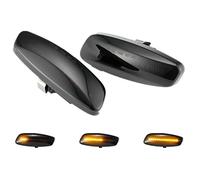 LEDFEWAG 2 piezas LED Luces Intermitentes Dinamicos Laterales Ahumados Coche Compatible Para Peugeot 207 308 408 3008 5008 RCZ-BJ