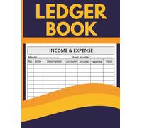 Ledger Book: Income & Expense Tracker | for Budgeting, Accounting, and Daily Finance Management | Large 8.5 x 11 Ledger for Small Business & Personal Use