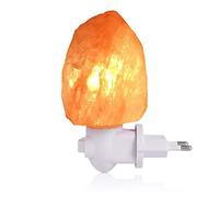 LEDGLE Lámpara de Sal de 10W Himalaya Luz de Sal con Enchufe de Pared, Sal Natural 220V, Bombilla Incandescente incorporada