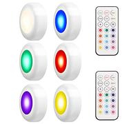 LEDGLE Luces LED de Armario, Luces LED de Noche 3W Ajustable Sin Cable con Control Remoto para Habitación, Pasillos, Escaleras