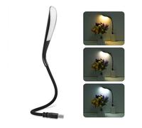 LEDGLE USB LED Luz Lectura Portátil Lámpara 3.4w LED Noche Luz PC Cable de Iluminación Interruptor Sensible al Tacto,3 Modos De Temperatura De Color, Cuello de Cisne Flexible