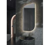 LEDIMEX Espejo baño Rectangular Vertical y retroiluminado, (luz Calida) Cardiff 110x60