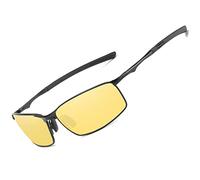 LEDING&BEST Gafas de Sol Hombre Mujer Polarizadas UV400 Ligero Metálica
