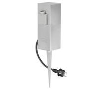 Ledino Base de enchufe doble Connect S2 con pica de tierra Pica de tierra