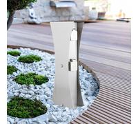 Ledino Columna de enchufes Connect D4, acero inoxidable