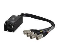 LEDJ EtherCON a DMX Adaptador Multicore 3-Pin macho XLR Colas