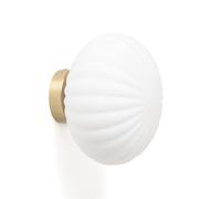 LEDKIA Aplique de Pared Cristal y Metal Celina Blanco