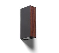 LEDKIA Aplique de Pared Exterior LED 6W Aluminio Wox Marrón oscuro