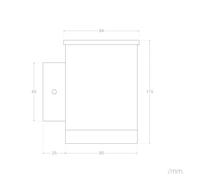 Ledkia Aplique de Pared Exterior Solar LED de Aluminio Jafaro 3000K Blanco Cálido