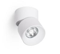 LEDKIA Aplique LED 15W de Aluminio Circular Blanco New Onuba 2700K Blanco C | Inclinación 90° y Rotación 360° | Ideal para Techos y Paredes | Aluminio Resistente; Blanco Cálido 2700K