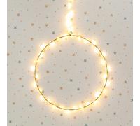 LEDKIA LIGHTING Aro con Guirnalda de Luces LED Hoop Dorado