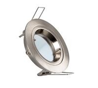 LEDKIA Aro Downlight Circular Plata para Bombilla LED GU10 / GU5.3 Corte Ø