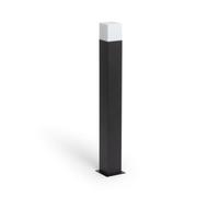 LEDKIA Baliza Exterior de Superficie Pie 74cm con Enchufe Augusta Negro