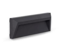 LEDKIA Baliza Exterior LED 2W Superficie Pared Antracita Chester 3000K Blan