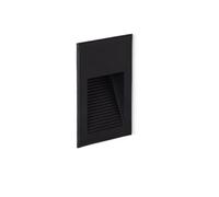 LEDKIA Baliza Exterior LED 5W Empotrable Pared Aluminio Olite 2700K Negro B