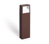 LEDKIA Baliza Exterior LED 9W Superficie Pie 50cm Aluminio Sheffield Óxido