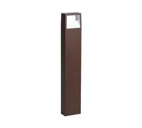 LEDKIA Baliza Exterior LED 9W Superficie Pie 80cm Aluminio Sheffield Óxido