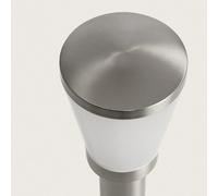 Ledkia Baliza Exterior Superficie Pie 50cm Acero Inoxidable Idun Plateado