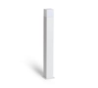 LEDKIA Baliza Exterior Superficie Pie 74cm Augusta Blanca Blanco | CasquilloE27