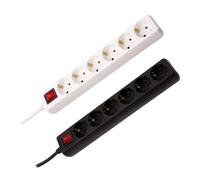 Ledkia Base Múltiple 6 Enchufes Tipo F Schuko 3m Blanco