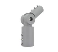 Ledkia Brazo de Columna Direccionable 90º Ø60 mm para Luminarias de Alumbrado Público Gris Gris