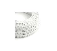 Ledkia Cable Textil Eléctrico Trenzado Blanco