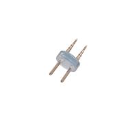 LEDKIA Conector 2 Pin Manguera LED Redonda 220V AC IP65 Corte 100 cm Blanco