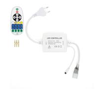 LEDKIA Controlador Regulador para Tira LED CCT 220V AC con Mando IR Blanco