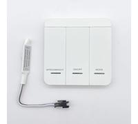 LEDKIA Controlador Regulador Tira Digital 12/24V DC con Mando RF 3 pulsador