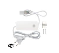 Ledkia Controlador Tira LED 220V AC WiFi IP65 Corte cada 25cm/100cm RGB