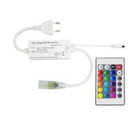 LEDKIA Controlador Tira LED RGB 220V SMD Ancho 14.5mm con Mando IR RGB