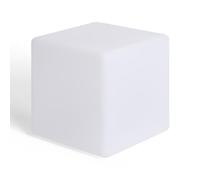 LEDKIA Cubo LED RGBW 30cm Recargable Solar + USB Blanco