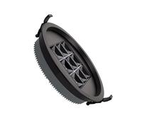 LEDKIA Downlight LED 30W Circular AERO UGR13 Corte Ø 205 mm Negro 4000K Bla