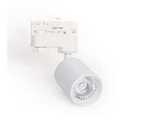 LEDKIA LIGHTING - Foco Carril LED Trifásico 10W Regulable | No Flicker UGR15 | Orientable | COB Avanzada | Ángulo de 15º; Blanco Neutro 4000K; Aluminio
