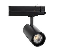 LEDKIA Foco Carril LED Trifásico 20W Fasano Regulable Negro 2700K Blanco Cá