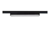 LEDKIA Foco Carril Lineal LED Magnético 25mm SuperSlim 12W 48V Negro 222mm