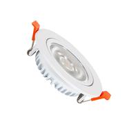 Ledkia Foco Downlight LED 10W Circular COB CRI90 Slim Corte Ø 90 mm No Flicker 2700K Blanco Cálido