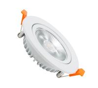 LEDKIA Foco Downlight LED 10W Circular COB CRI90 Slim Corte Ø 90 mm No Flic