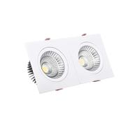 LEDKIA LIGHTING Foco Downlight LED 10W Rectangular Madison Corte 165x75 mm 3000K Blanco Cálido