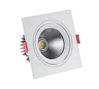 LEDKIA Foco Downlight LED 15W Cuadrado Madison Corte Ø 115 mm 3000K Blanco
