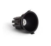 LEDKIA Foco Downlight LED 9W / 12W Cónico Areni Corte Ø 85 mm 3500K Negro B