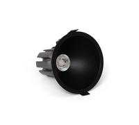 LEDKIA Foco Downlight LED 9W / 12W Cónico Areni Corte Ø 100 mm 4000K Negro