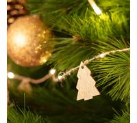 Ledkia Guirnalda de Luces LED Árbol Madera con Batería 2,2m 3000K Blanco Cálido