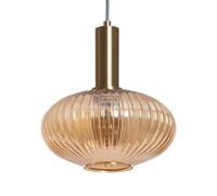 LEDKIA Lámpara Colgante Cristal Basile Dorado